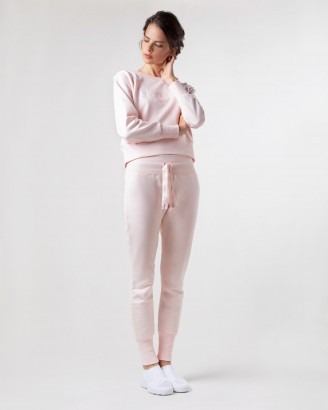 Repetto粉色针织裤