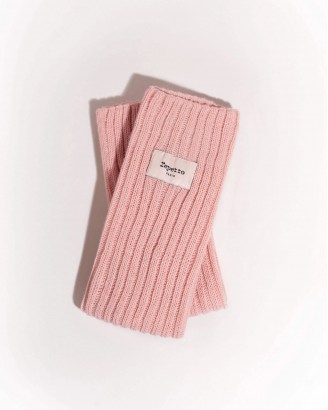 粉色芭蕾舞蹈针织堆堆袜套